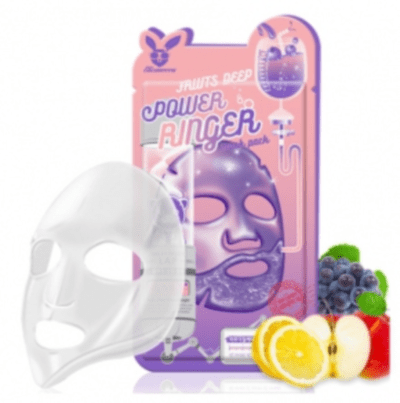 Тканевая маска для лица  Elizavecca ФРУКТЫ Fruits Deep Power Ringer Mask 1 шт