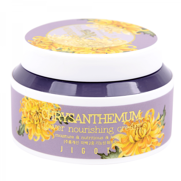 Крем для лица JIGOTT ХРИЗАНТЕМА CHRYSANTHEMUM Flower Nourishing Cream ...