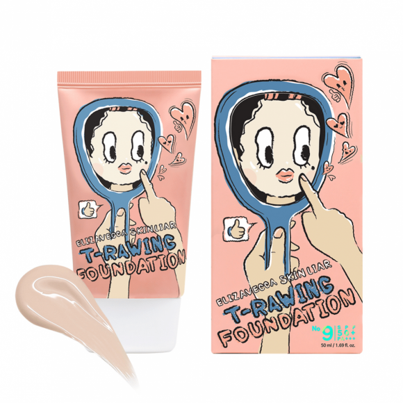Тональный крем Elizavecca Skin Liar T-Rawing Foundation No.9, 50 мл