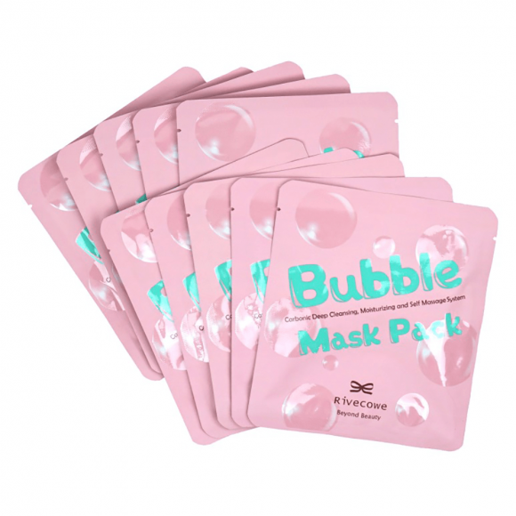 Маска для лица RIVECOWE Beyond Beauty УГЛЕРОДНАЯ Bubble Mask Pack, 1 шт
