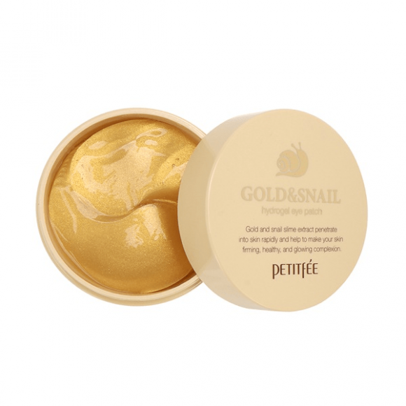 Гидрогелевые патчи для глаз PETITFEE ЗОЛОТО/УЛИТКА Gold/Snail Hydrogel Eye Patch, 60 шт