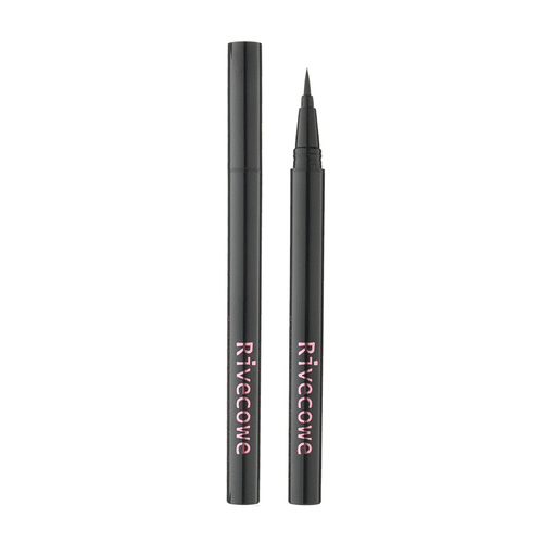 Подводка для глаз RIVECOWE ЧЕРНАЯ Flexible Liquid Brushpen Eyeliner, 0,55 гр