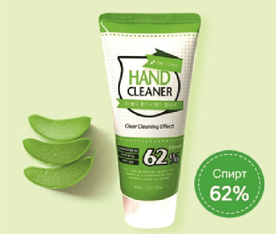 Гель для рук 3W CLINIC АНТИБАКТЕРИАЛЬНЫЙ ЭФФЕКТ Hand Cleaner 62%