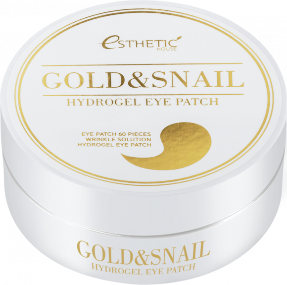 [ESTHETIC HOUSE] Гидрогелевые патчи для глаз ЗОЛОТО/УЛИТКА Gold&Snail Hydrogel Eye Patch, 60 шт