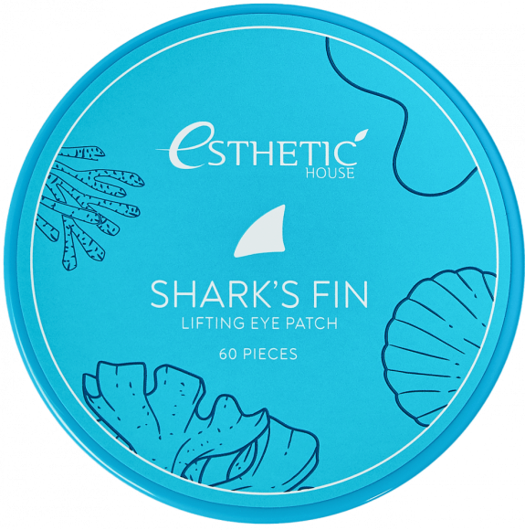 [ESTHETIC HOUSE] Гидрогелевые патчи для глаз ПЛАВНИК АКУЛЫ Shark's Fin Lifting Eye Patch, 60 шт