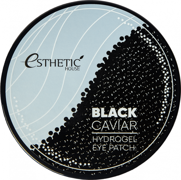 [ESTHETIC HOUSE] Гидрогелевые патчи для глаз ЧЕРНАЯ ИКРА Black Caviar Hydrogel Eye Patch, 60 шт