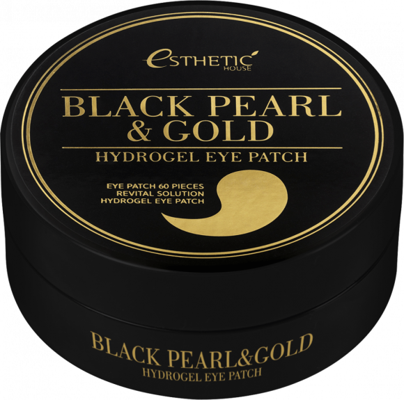 [ESTHETIC HOUSE] Гидрогелевые патчи для глаз ЧЕРНЫЙ ЖЕМЧУГ/ЗОЛОТО Black Pearl&Gold Hydrogel EyePatch, 60 шт
