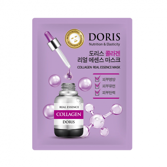 Тканевая маска для лица DORIS КОЛЛАГЕН COLLAGEN Real Essence Mask, 1 шт 25 мл Тканевая маска для лица DORIS КОЛЛАГЕН COLLAGEN Real Essence Mask, 1 шт 25 мл